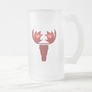 Ahorn-Elch-Frostglas-Tasse Mattglas Bierglas