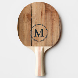 Ahorn Grob geschnittenes Monogramm Tischtennis Schläger