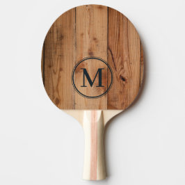 Ahorn Grob geschnittenes Monogramm Tischtennis Schläger