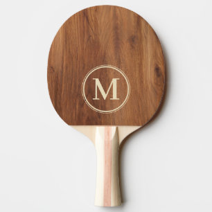 Ahorn-Holz-Monogramm Tischtennis Schläger