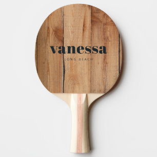 Ahorn-Rohschnitt-Minimal-Modern-Klassischer-Name Tischtennis Schläger
