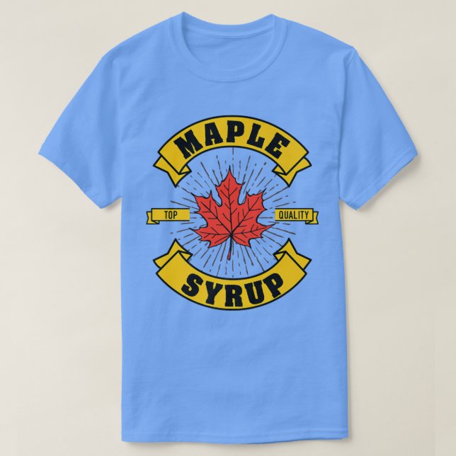 Ahorn Steche Qualitätssirup Herbst in Kanada T-Shirt (Design vorne)