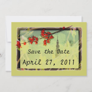 Ahorn und Magnolia Blossom Save The Date