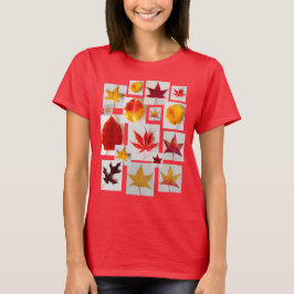 Ahorn verlässt Fall-Laub-Herbst-Farben T-Shirt