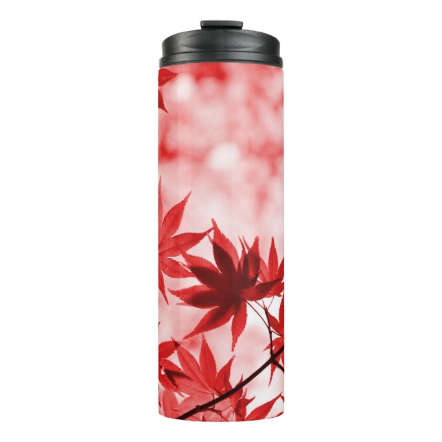 Ahornbaum-Blätter Design-2997 Thermosbecher (Vorderseite)