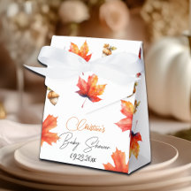 Ahornbaum-Blätter und Acorns Kinderdusche