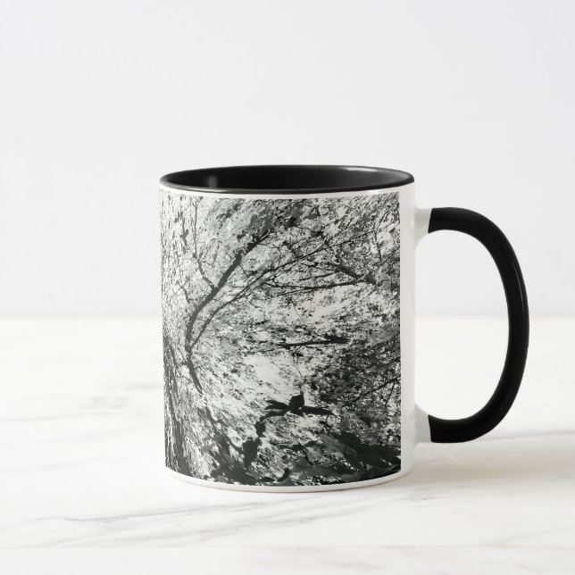 Ahornbaum-Tintenkleks-Fotografie Tasse (Rechts)