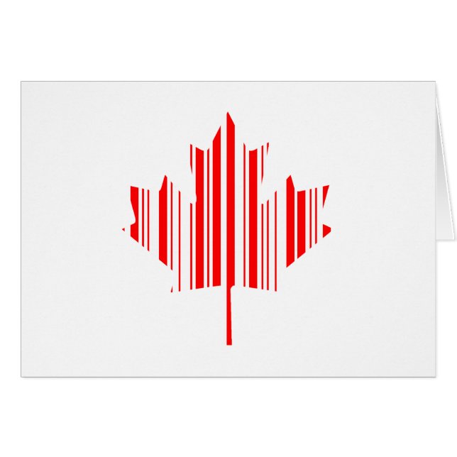 AHORNBLATT-BALKENCODE CANADA-FLAGGE Balkenmuster (Vorderseite (Horizontal))