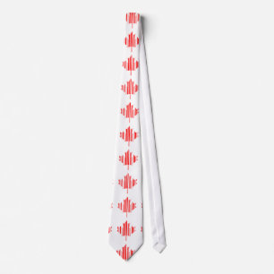 AHORNBLATT-BARCODE-KANADA-FLAGGE Barcode-Muster Krawatte