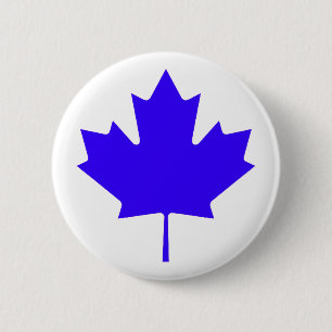 Ahornblatt BlueTransp die MUSEUM Zazzle Geschenke Button