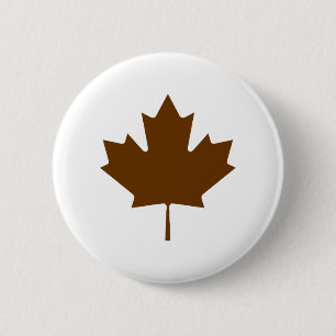 Ahornblatt BrownTransp die MUSEUM Zazzle Geschenke Button