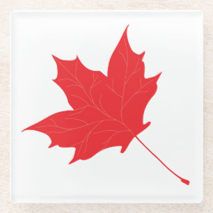 Ahornblatt Glasuntersetzer