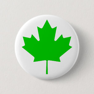 Ahornblatt grünes Transp die MUSEUM Zazzle Geschen Button