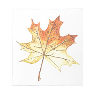 Ahornblatt im Herbst Notizblock