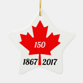 Ahornblatt Kanadas 150 im Jahre 2017 Keramikornament