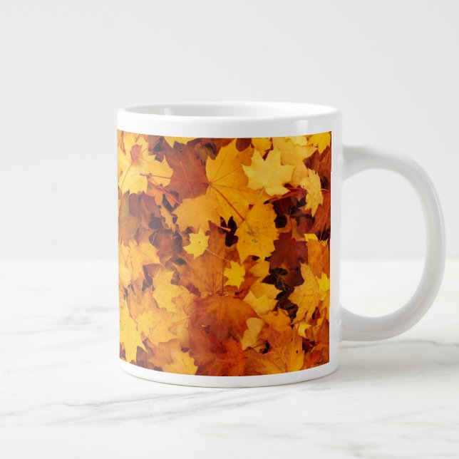 Ahornblatt-Muster-25877 Jumbo-Tasse (Rechts)