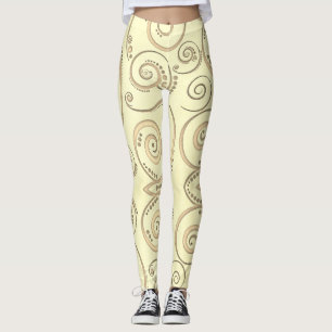 Ahornblatt-Nahtloses Muster Leggings