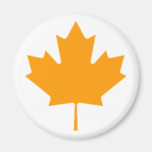 Ahornblatt OrangeTransp die MUSEUM Zazzle Geschenk Magnet