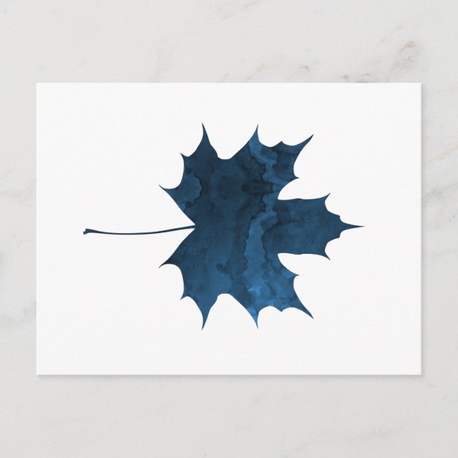 Ahornblatt Postkarte (Vorderseite)