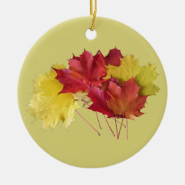 Ahornblätter Keramik Ornament