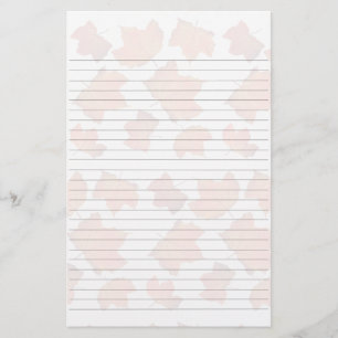 Ahornblätter Liniiertes Schreibpapier Briefpapier