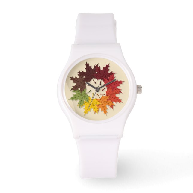 Ahornblattkreis Armbanduhr (Vorderseite)