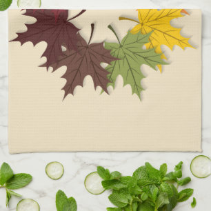 Ahornblattkreis Handtuch