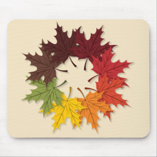Ahornblattkreis Mousepad