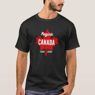 Ahornblättrige Flagge Kanada Flaggen Eh Regina Can T-Shirt