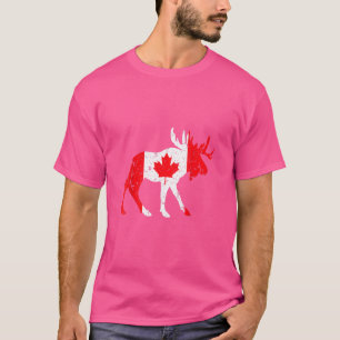 Ahornblättrige Tierflagge Kanada T-Shirt