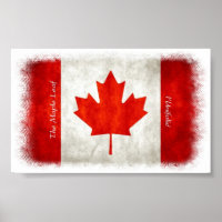 Ahornblättriges - kanadisches Flaggenplakat von Un