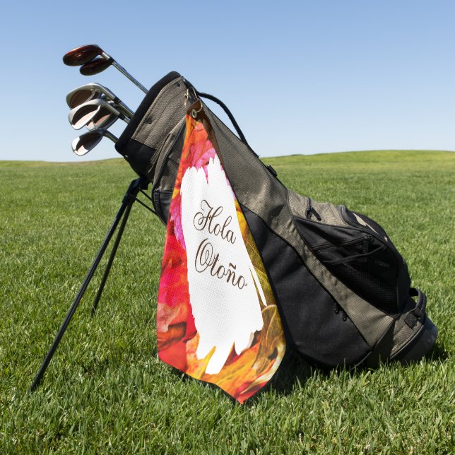 Ahornfall Herbst Blätter botanischer Golfer Lover Golfhandtuch (Gras)