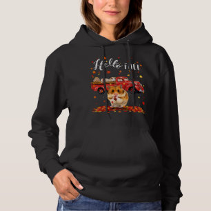 Ahornhamster Leaf Herbst Roter LKW Hoodie
