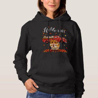 Ahornhamster Leaf Herbst Roter LKW Hoodie