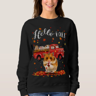 Ahornhamster Leaf Herbst Roter LKW Sweatshirt