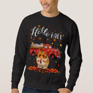 Ahornhamster Leaf Herbst Roter LKW Sweatshirt