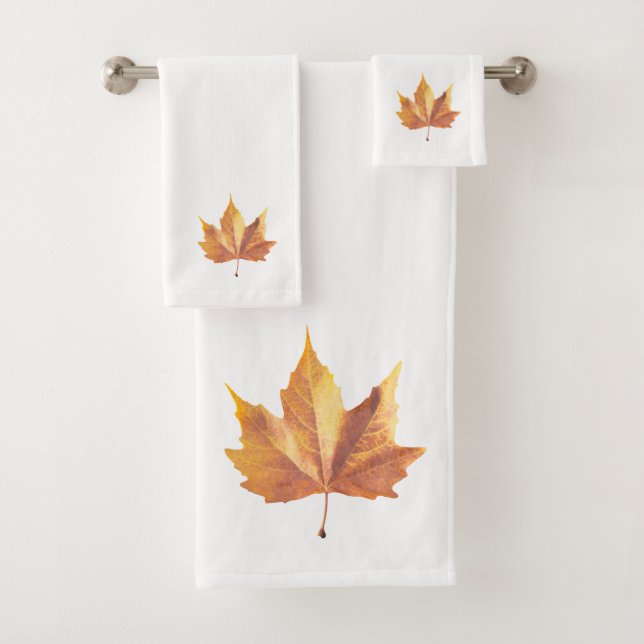 Ahornherbstblatt Badhandtuch Set (Insitu)