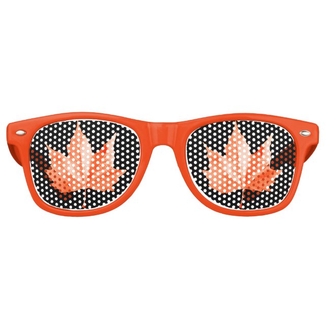 Ahornherbstblatt Partybrille (Vorderseite)