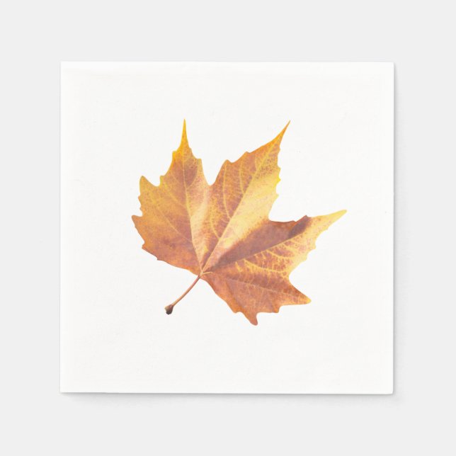 Ahornherbstblatt Serviette (Vorderseite)