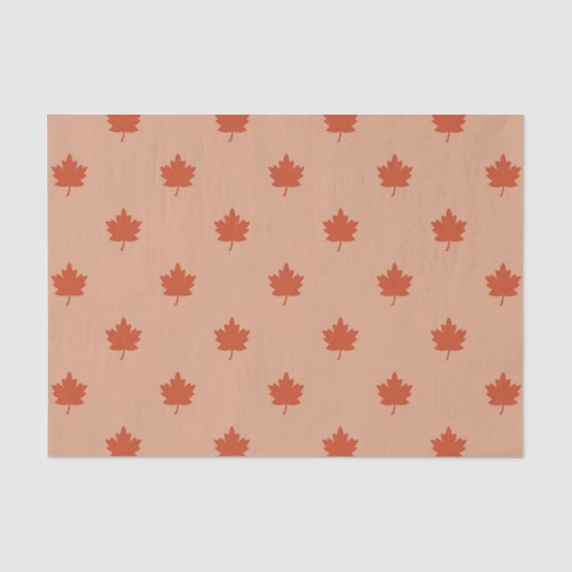 Ahornleaf (Design 36 Gelb/orange Serie) Seidenpapier (Vorderseite)