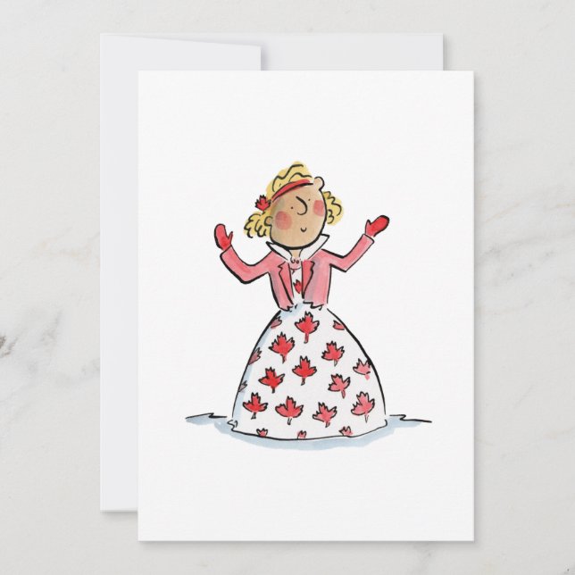 Ahornleaf Einladung (Vorderseite)