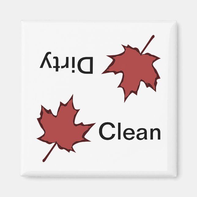 Ahornleaf - Geschirrspülmaschine Magnet (Vorne)