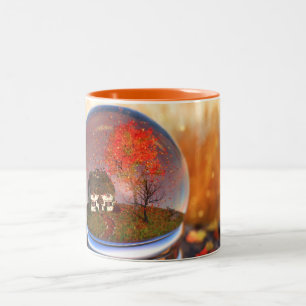 Ahornleaf Globe-Tasse Zweifarbige Tasse