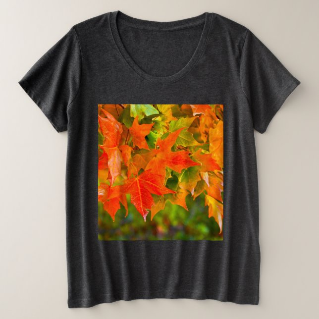 Ahornleaf Große Größe T-Shirt (Design vorne)