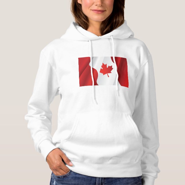 Ahornleaf Kanada-Flagge Hoodie (Vorderseite)