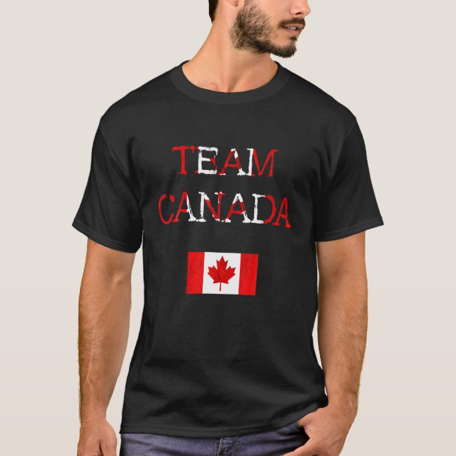 Ahornleaf Kanada Flagge Kanada Fußball-Team Kanadi T-Shirt (Vorderseite)