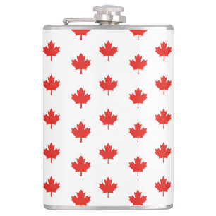Ahornleaf Kanada-Flaggenemblem Muster-24105 Flachmann