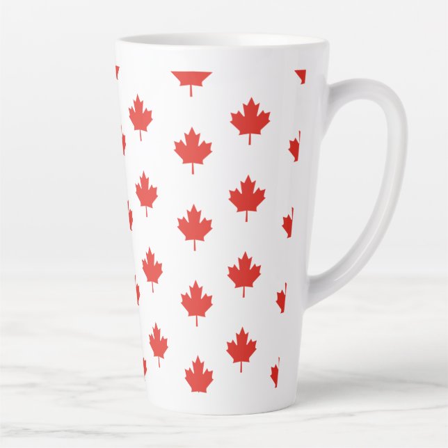 Ahornleaf Kanada-Flaggenemblem Muster-24105 Milchtasse (Rechts)