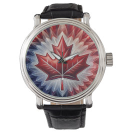Ahornleaf Kanadisches Fraktal Armbanduhr