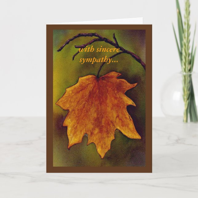 Ahornleaf Sympathiekarte Karte (Vorderseite)